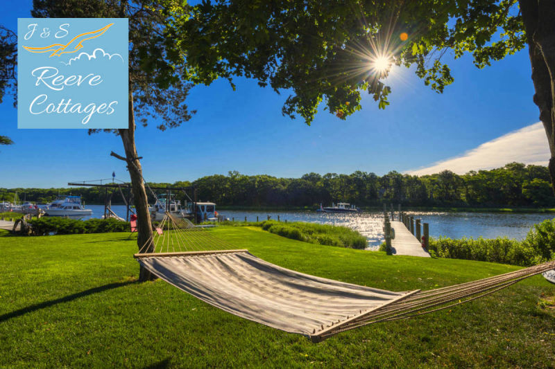 A hammock is waiting for you at our Waterfront Vacation Rentals at J&S Reeve Cottages